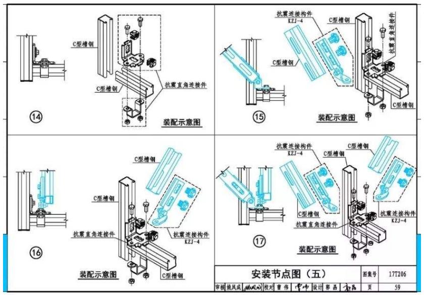 通风系统抗震支吊架丈量、锚栓定位图解